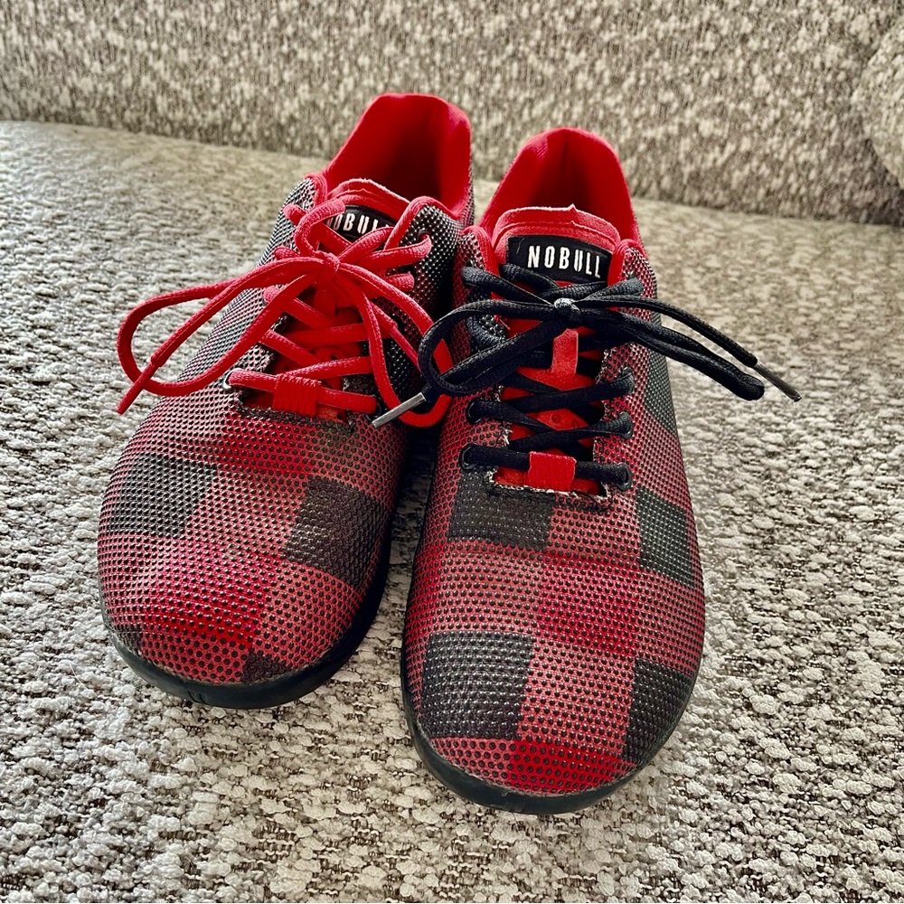 NOBULL Lumberjack Men’s Red and Black Checkered Sneakers